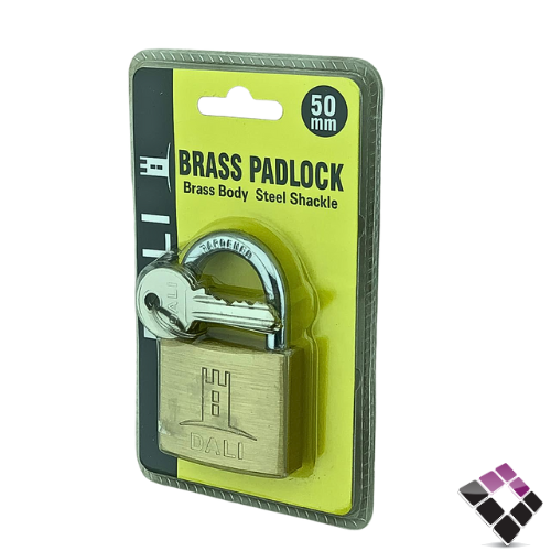 قفل فضي DALI قلب نحاس ثقيل مقاس 50mm رقم 992