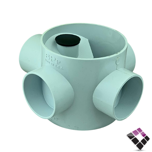 غليون صفاية بلاستيك ابيض ضغط 40 فابكو BPF سعودي 4"×2"×2"