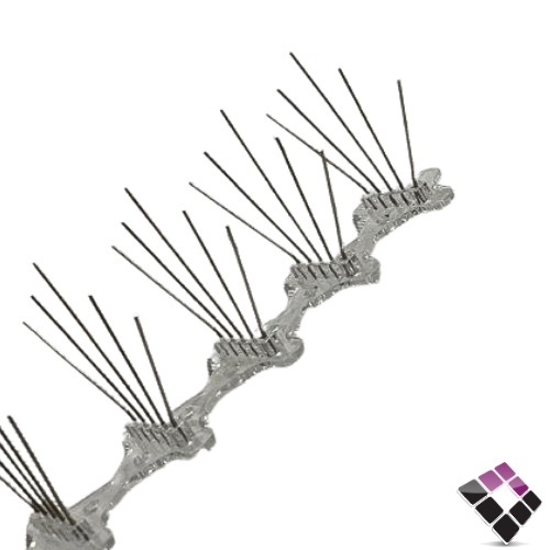 طارد طيور JORAND صيني شوك حديد صغير قاعدة بلاستيك شفاف 5 خط مقاس 60 سم