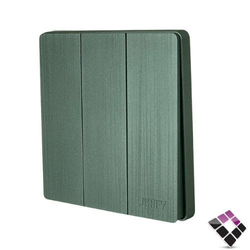 مفتاح ثلاثي دركسيون LUXIFY صيني لون فضي سلفر م/ بيانو عريض 16A رقم 23600007