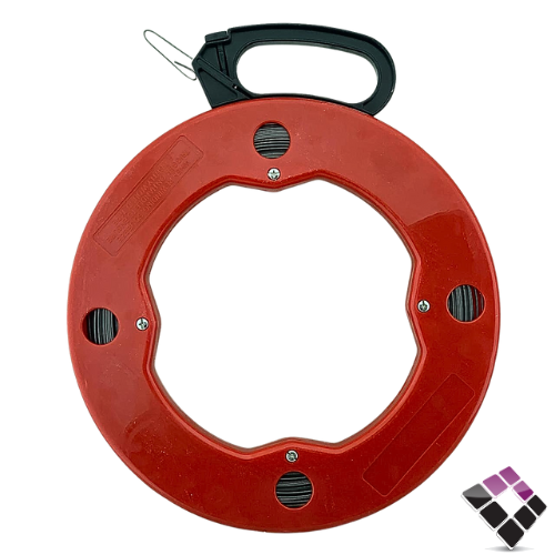 سوسته حديد ثقيل بكرة لون أحمر صيني طول 100 متر