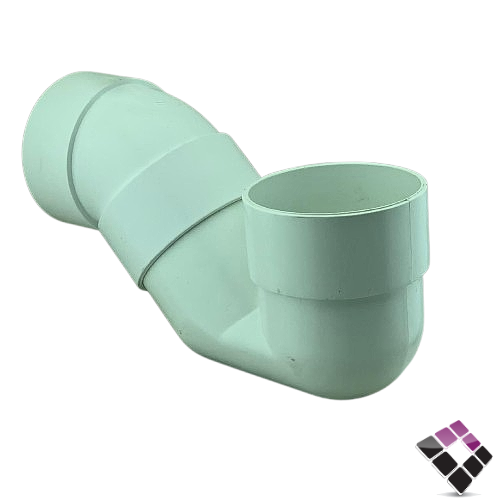 كوع ريحة أبيض UPVC بلاستيك سيمكو SEMCO سعودي ضغط 40 مقاس 4"×114ملم