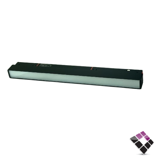 لينير مستطيل مجرى مغناطيس مجنتك موديل بنل مثلج ثابت NEW POWER جرم لون أسود 30CM إضاءة 3000K أصفر 12W رقم 103125