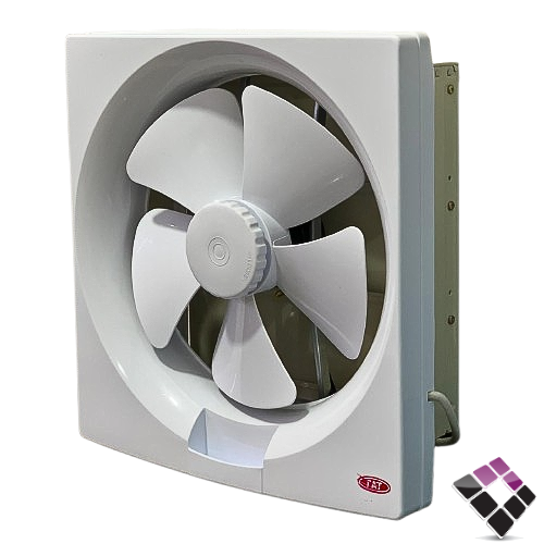 مروحة شفط TAT سعودي بلاستيك مربعة شفرات خلفية حديد موديل KDK مقاس 35×35 رقم 30MAS