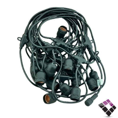 عقد لمبات زينة طول 20M + هولدر لمبة عدد 40 بدون اللمبات همر HUMMER صيني رقم HU2333/20M/40E27