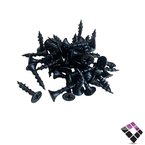 مسمار خشب برغي أسود 3/4×7