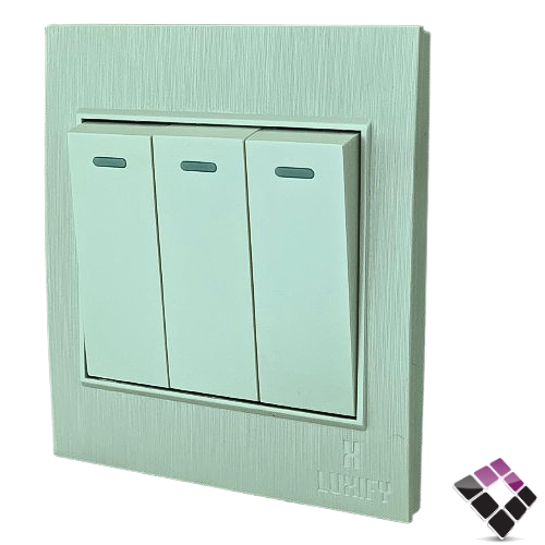 مفتاح ثلاثي دركسيونLUXIFY صيني لون لؤلؤي عريض رقم 25000013