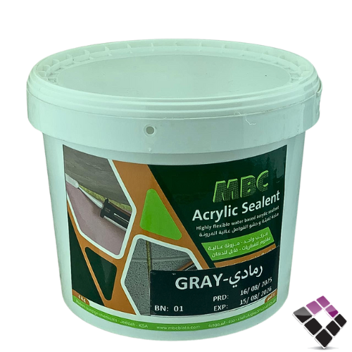 معجون عازل فواصل تمدد البلاط MBC  رمادي 4كيلو