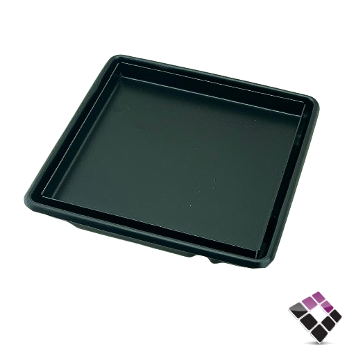 صفاية مفرغة للبلاط استيل SS304 لون أسود LEONARDO ايطالي مقاس 15×15 رقم 155