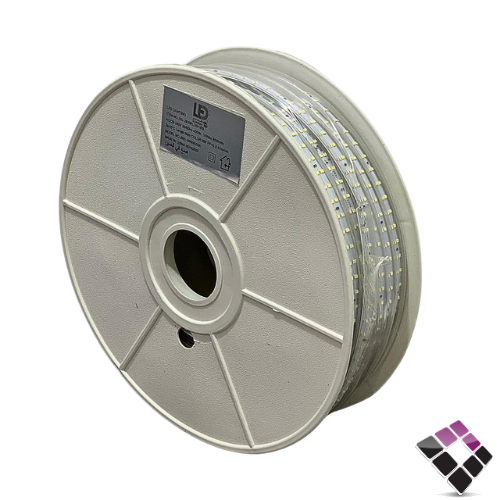 لي زينة LED همر HUMMER خطين 180 لمبة بالمتر لون 4000K كريمي 10W بالمتر رقم HU-2835PLUS/3/180L