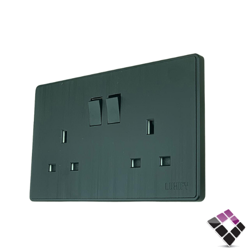 فيش 13A مع مفتاح مجوز LUXIFY صيني لون أسود عريض م/ بيانو رقم 23700017