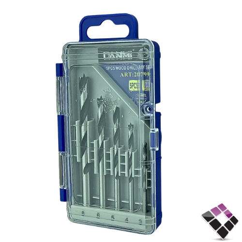 طقم ريش دريل تخريم خشب دانمي DANMI صيني 5 قطع رقم 287995
