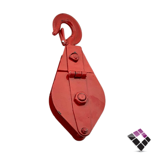 بكرة عمود حديد سحب 2 طن لون أحمر