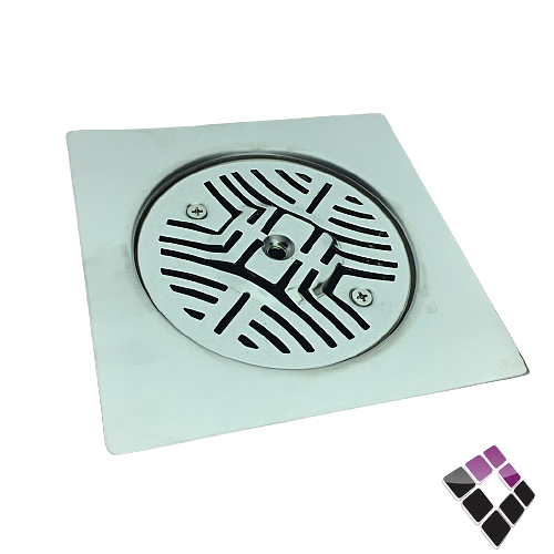 صفاية كروم إستيل رقم 304 صيني SILVER ثقيل 3 قطع + غطاء برم مسمار + برغي على الشبك 15*15