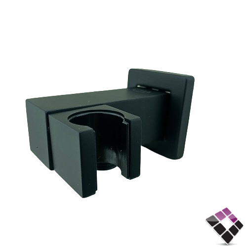 كوع مشبك + حامل شطاف للخلاط  الدفن المخفي مربع LIMA صيني نحاس مطلي أسود رقم LM-0012B