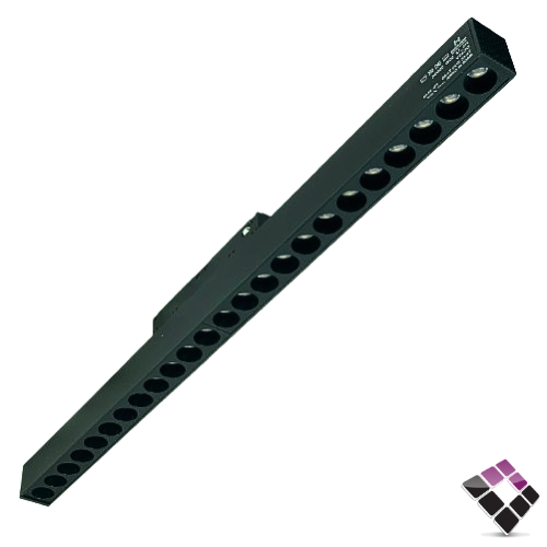 لينير مجرى مغناطيس مجنتك موديل عيون ثابت HIGH STARS جرم لون أسود 44CM إضاءة 3000K أصفر 30W رقم 2858