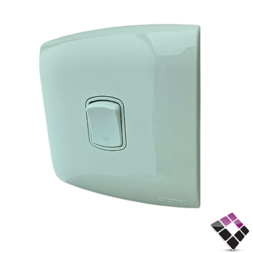 مفتاح سخان عادي الف A20 alf ابيض كبس جديد