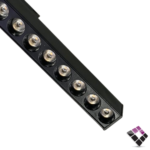 لينير مجرى مغناطيس مجنتك موديل عيون ثابت HIGH STARS جرم لون أسود 65CM إضاءة 4000K كريمي 40W رقم 2859