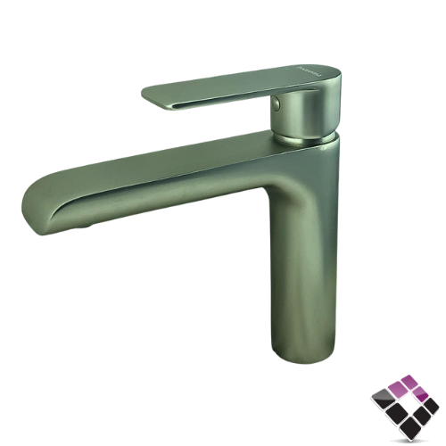 خلاط مغسلة شجرة اتمتيك Teorema ايطالي موديل XS مسكة مربعة لون تيتانيوم مطفي ثقيل TEO8X8630011-062-B