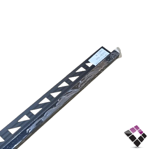 زاوية نهاية سيراميك المنيوم مربع DAR صيني لون أسود مطفي مقاس 12mmكبير طول 2.5Mرقم ALG12