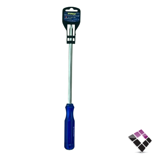مفك أزميل أزرق طويل ستونيك STONEC مربع مقاس 8MM×"8 رقم 233-33
