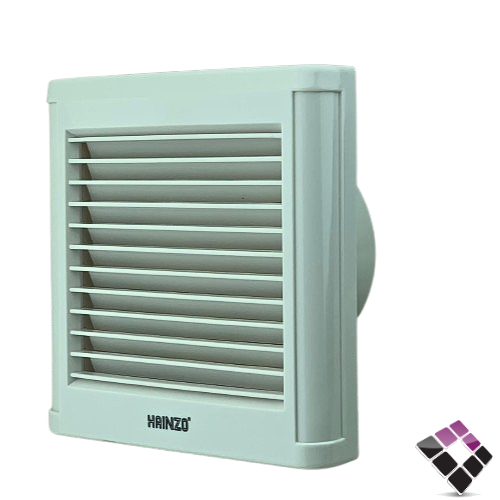 مروحة شفط ماسورة جداري HAINZO شبك بلاستيك رقم مقاس 6"