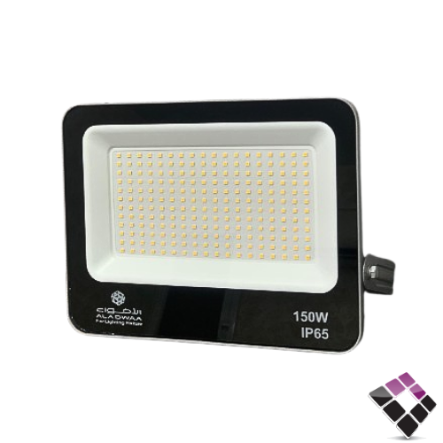 كشاف LED خارجي كوبس FLOOD الاضواء AL ADWAA سعودي اضاءة 4000K كريمي SMD نقاط 150W