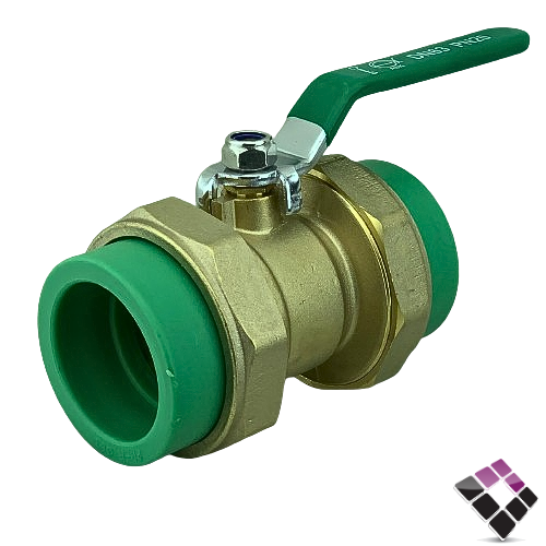 حنفية  سكين مع شد وصل نحاس اخصر عسك  2" 63mm ASK