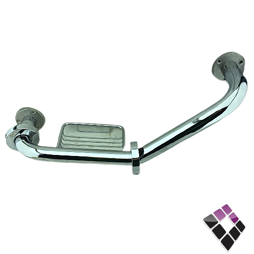 مقبض استل استيل SS304 ثقيل لكبار السن وذوي الاحتياجات الخاصة متعرج + صبانة STAMINA صيني 60 سم رقم AC-G917-C