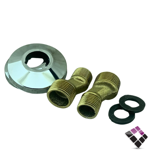 كرنك ميزانية خلاط نحاس ثقيل مع غطاء شمسية كروم Water Way رقم 1190002