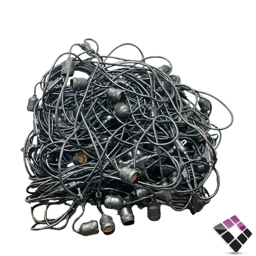 عقد لمبات زينة طول 100M + هولدر لمبة عدد 100 بدون اللمبات همر HUMMER صيني رقم HU2333/50M/50E27