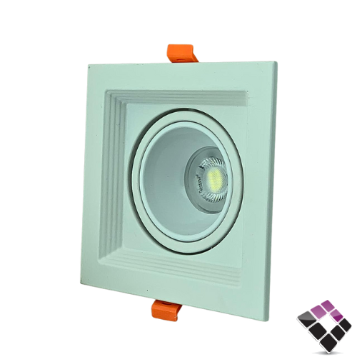 جرم سبوت لايت مانع توهج مفرد مربع مدرج SYCO جرم أبيض كامل متحرك