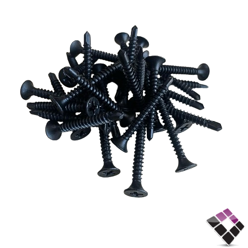 مسمار برغي صاج اسود 1.1/4×7