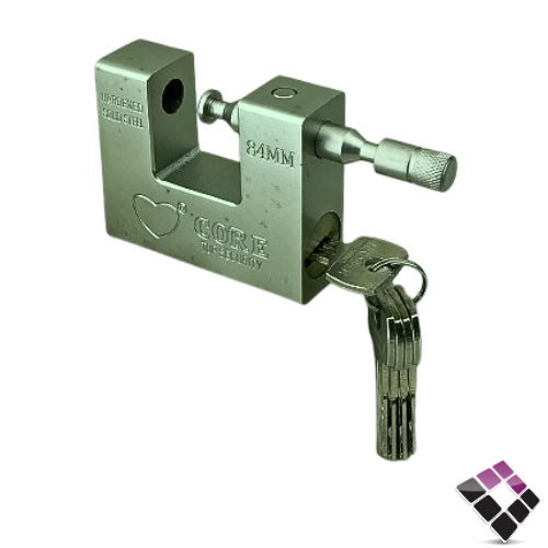 قفل كروم موديل خابور CORE مقاس 84 ملم