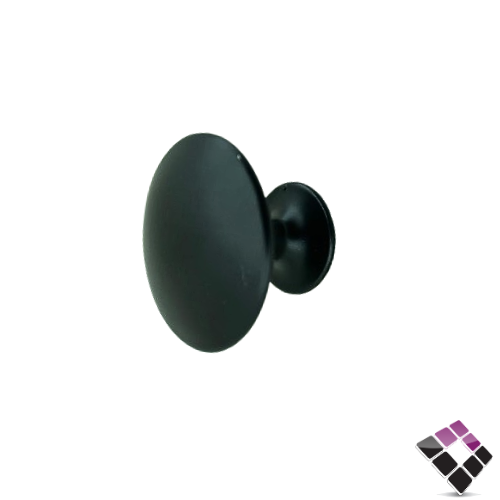 مقبض مسكة درج دائري 1 مسمار المنيوم لون أسود رقم 1231