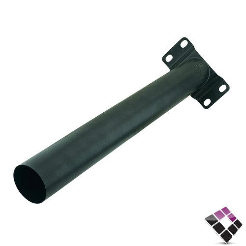 عمود كشاف شارع جداري حديد الرائد لون أسود مقاس 2"×50 سم