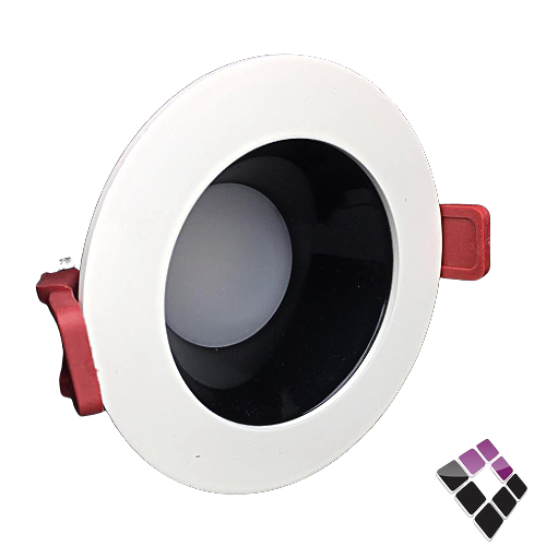 كشاف LED اسبوت داخلي مانع توهج ضاءة 6500K أبيض 3"×10سم LUZ صيني شريحة SMD ثابت 12W  رقم C104