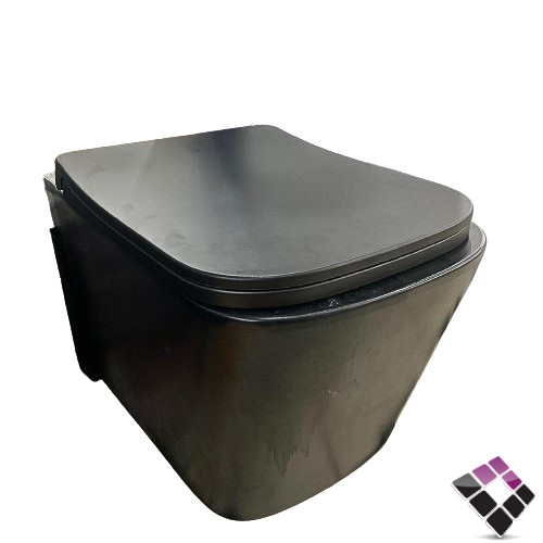 كرسى أفرنجى معلق Orient Standard صيني لون أسود مربع غطاء هيدروليك 18 سم رقم OS3220336-B