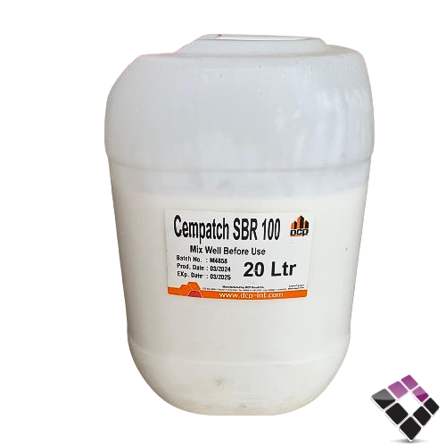 برميل بوند DCP  لربط الخلطات الخرسانية و الاسمنتية و معالجة التعشيش و تقليل نفاذية الماء Cempatch SBR 100 مقاس 20 لتر