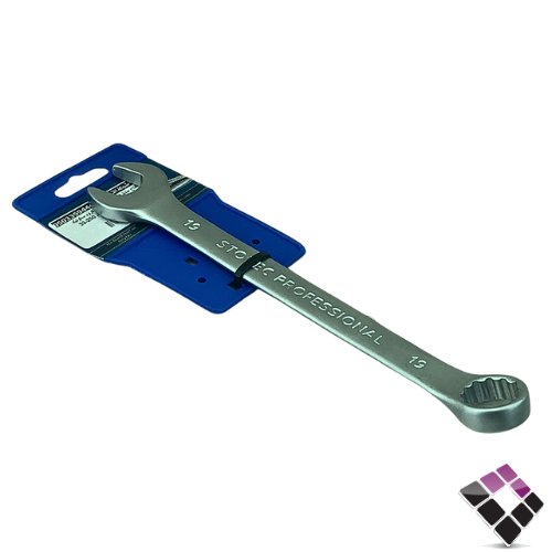 مفتاح مشترك عادي + مختوم كروم ستونيك STONEC مقاس 19 ملم رقم 250-33