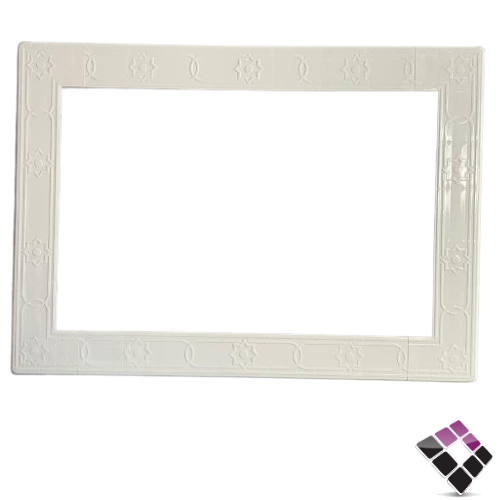 برواز اطار مكيف بلاستيك لون أبيض