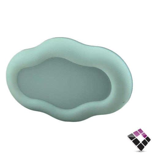 ابلك جداري LED لطش بلاستيك خارجي موديل بيضاوي الرائد AL RAED جرم أسود اضاءة 8500k أبيض 24W رقم SA010401/24W