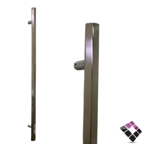 مسكة مقبض باب أستيل 304 طول 100 سم JEWEL جويل سداسي لون فضي مطفي رقم SSPH1974-38*33*100-SSS304