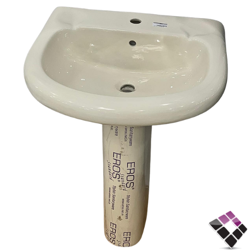 مغسلة خزف هندي EROS عمود أرضي موديل اورينت أماراتي ORIENT لون بيج رقم ERS05021