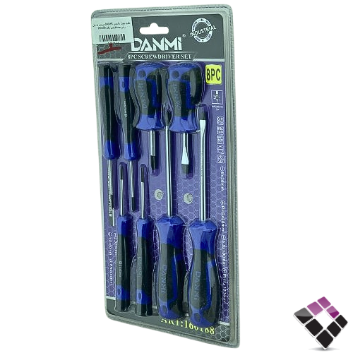 طقم مفك دانمي DANMI صيني يد ربل رأس مغناطيس رقم 160188