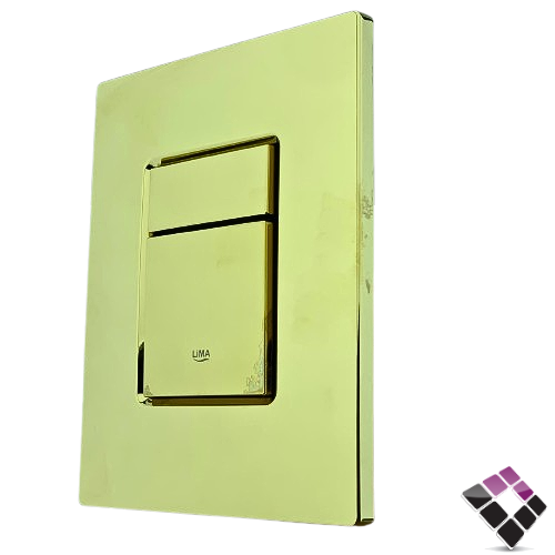 وجه غطاء ضغاط سيفون مخفي لون ذهبي لماع LIMA صيني موديل قروهي مربع رقم GH-0124-G