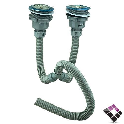 هراب مجلى رخام حوضين مجوز مع لي ORISA  صيني 3" رقم KT1001