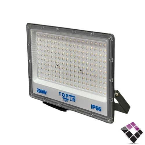 كشاف كوبس فلود LED خارجي TOPLR عدسة بروجكتر م/ فليبس SMD موديل دايمون إضاءة 4000K كريمي سطوع عالي 28000 لومن200W