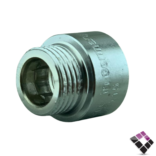 جلبة ذكر استيل مطلي كروم LOMAN الماني 15ملى×1/2"