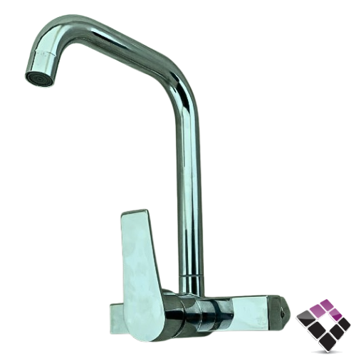 خلاط مجلى جدار أتمتيك GAOKANG - CLOSESTOOL لون كروم ثقيل رقبة عالية